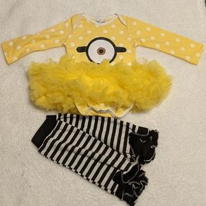 BRAND NEW Baby Girl Minion Costume